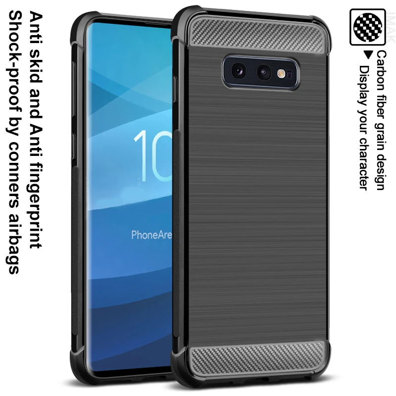 Чехол для Samsung Galaxy S10e iMAK Vega волоконный узор подушка безопасности чехол телефона