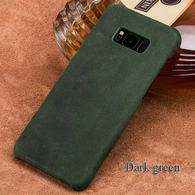 Новые модные кожаные Ретро crazy horse для samsung S8 чехол ручной работы на заказ бизнес |