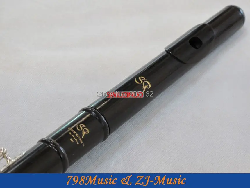 Профессиональное Африканское черное дерево гренадилла флейта B ноги открытое