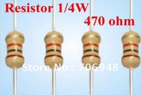 Резисторы 1/4W 470 Ом 5% из карбоновой пленки Идеально подходит для детей возрастом