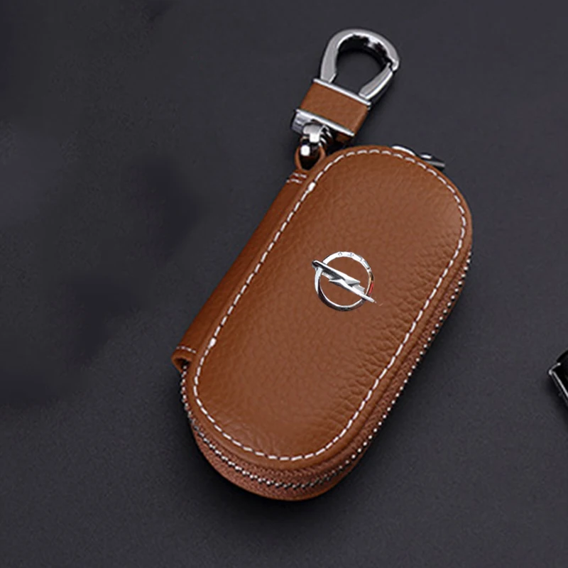 Leather Car Key Cover Case for Opel Volkswagen VW Kia Honda BMW Audi Mercedes Nissan Hyundai Ford Toyota Peugeot Lexus | Автомобили и