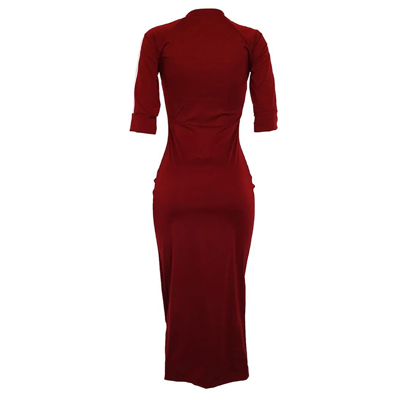 Симпатичные платья макси платье с средним рукавом плюс Размеры пикантные Для