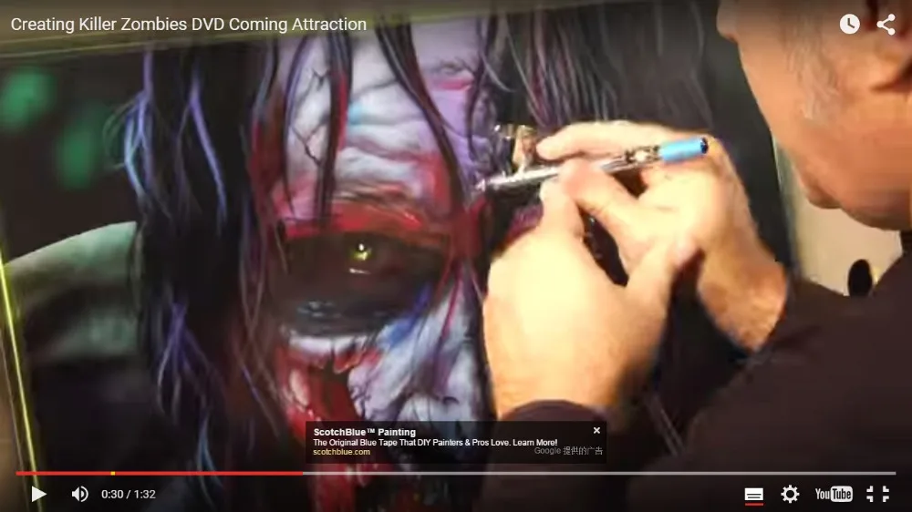 Мини воздушный компрессор TC 20 Портативный Аэрограф тела Краски Временные