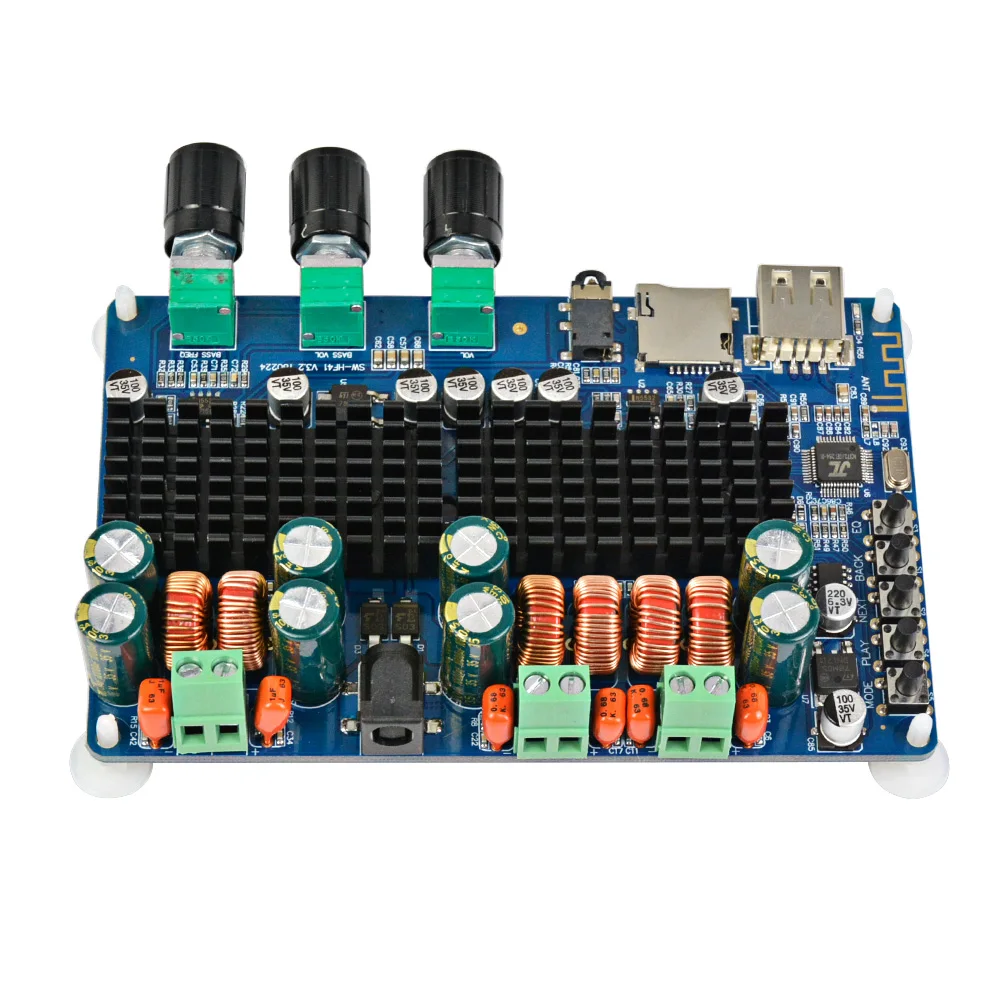 Плата bluetooth усилителя AIYIMA TPA3116 2x50 Вт + 100 усилитель звука цифровой сабвуфер