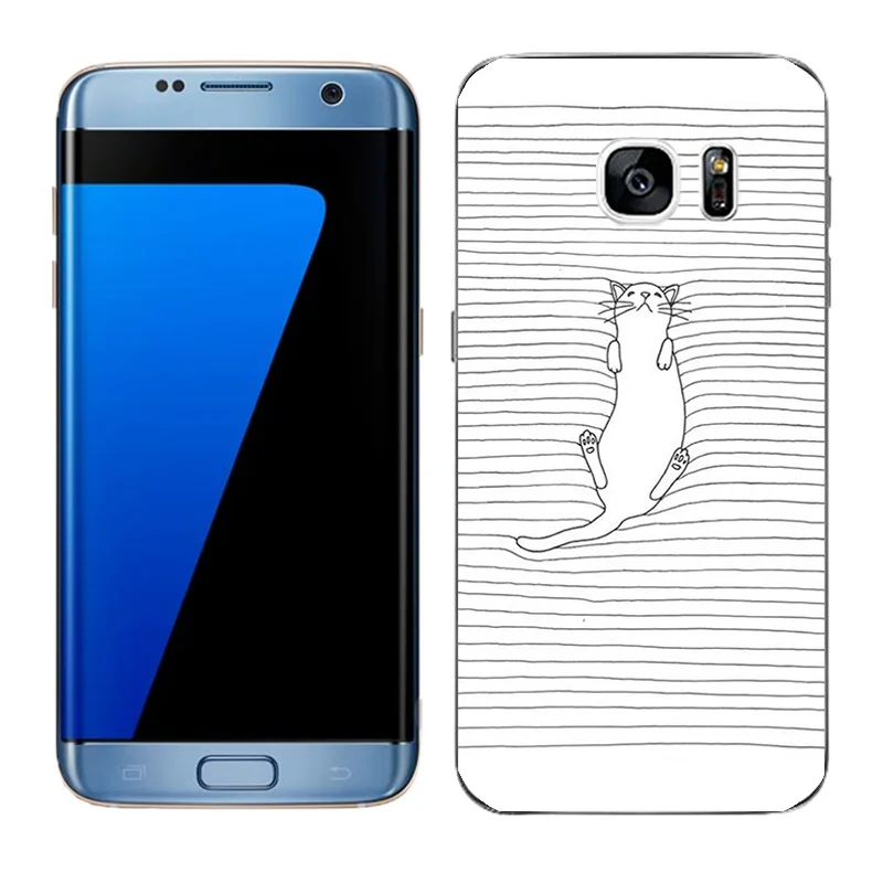 Модный мягкий чехол накладка для Samsung Galaxy S7 Edge силиконовые чехлы G9350 с