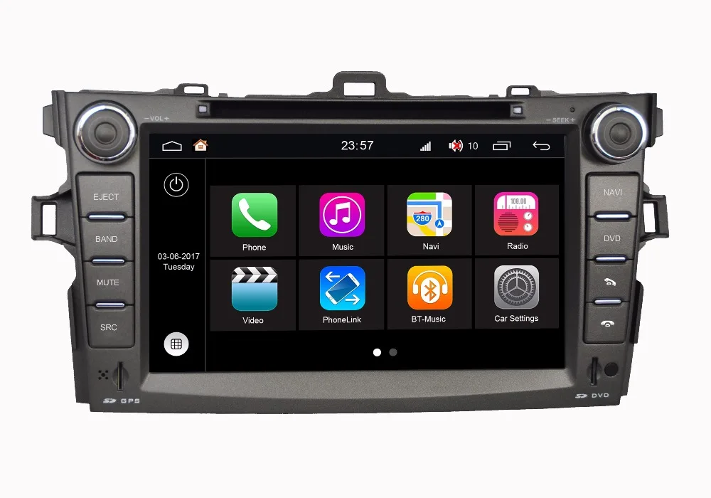 RoverOne для Toyota венчик Альтис Android 7 1 Авторадио автомобильный gps ГЛОНАСС медиа центр
