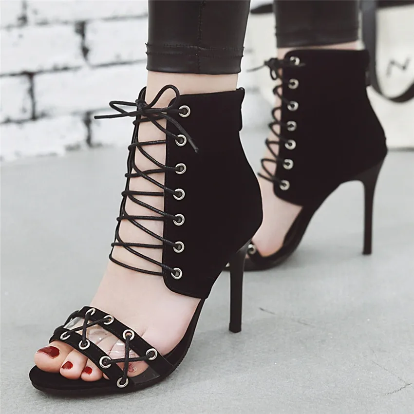 Женские босоножки на высоком каблуке Дамские сандалии-гладиаторы женские