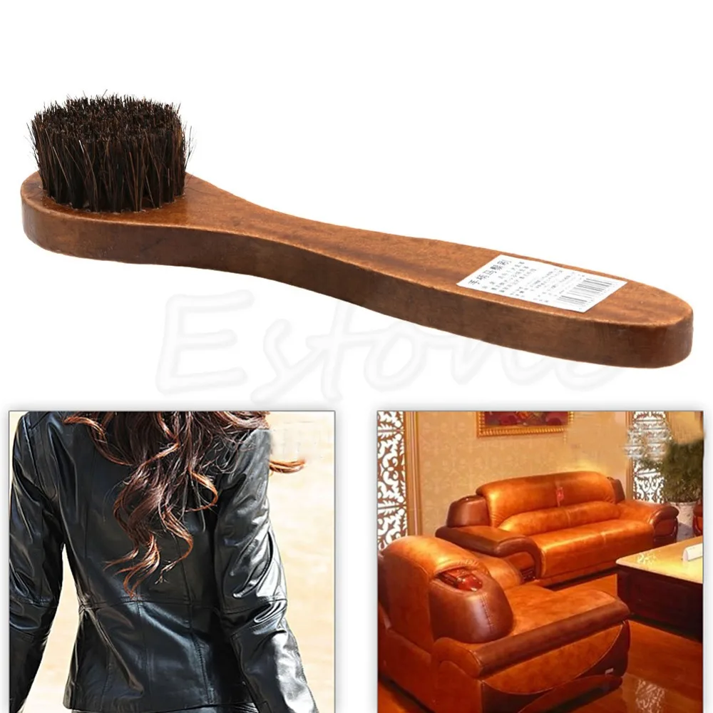 Щетка для обуви с длинной деревянной ручкой и щетиной|boot polish|horse hair brush shoebrush shoes |