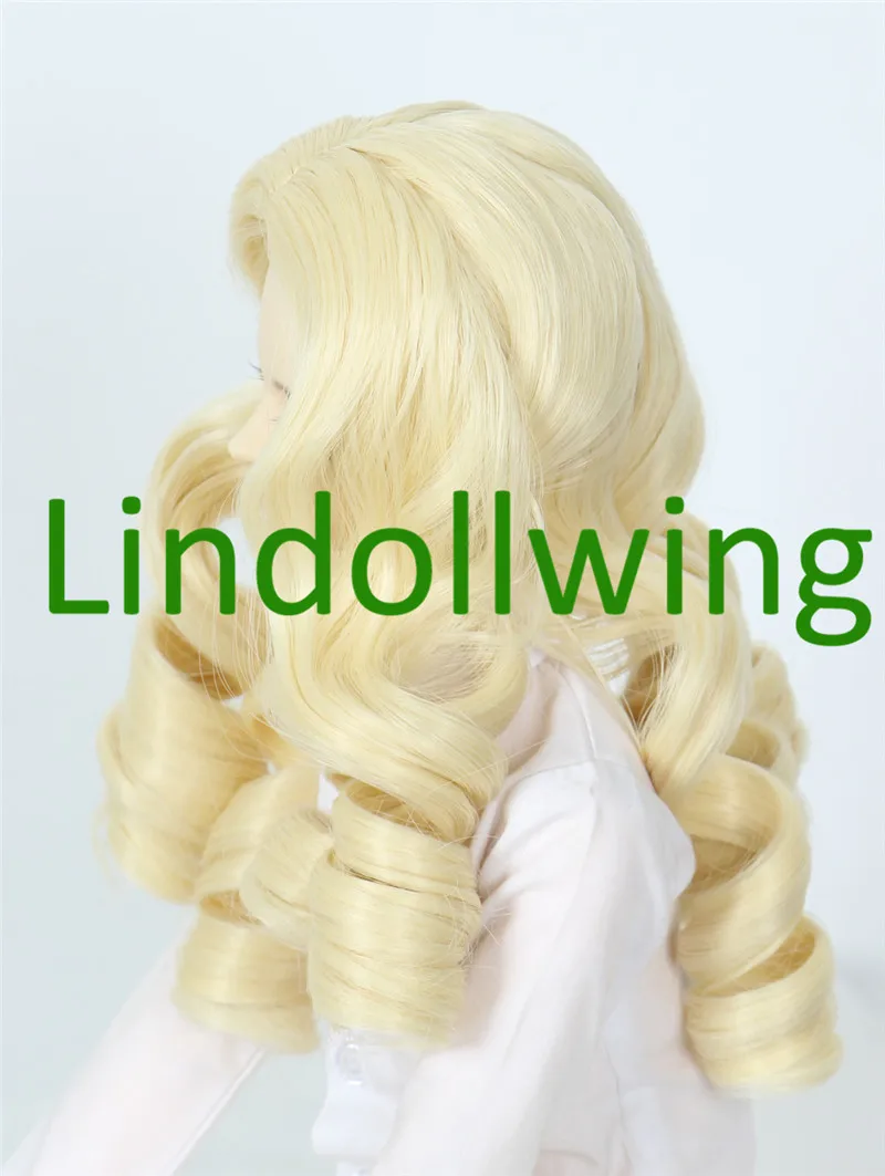 1/3 BJD парик Pullip Dal DD SD LUT Dollfie кукла 8 9 дюймов длинные светлые вьющиеся волосы