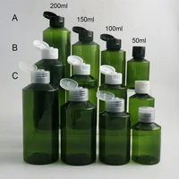30 x refillable empty 50ml 100ml 150ml 200ml shoulder slope pet plastic cream skin care bottles for shampoo