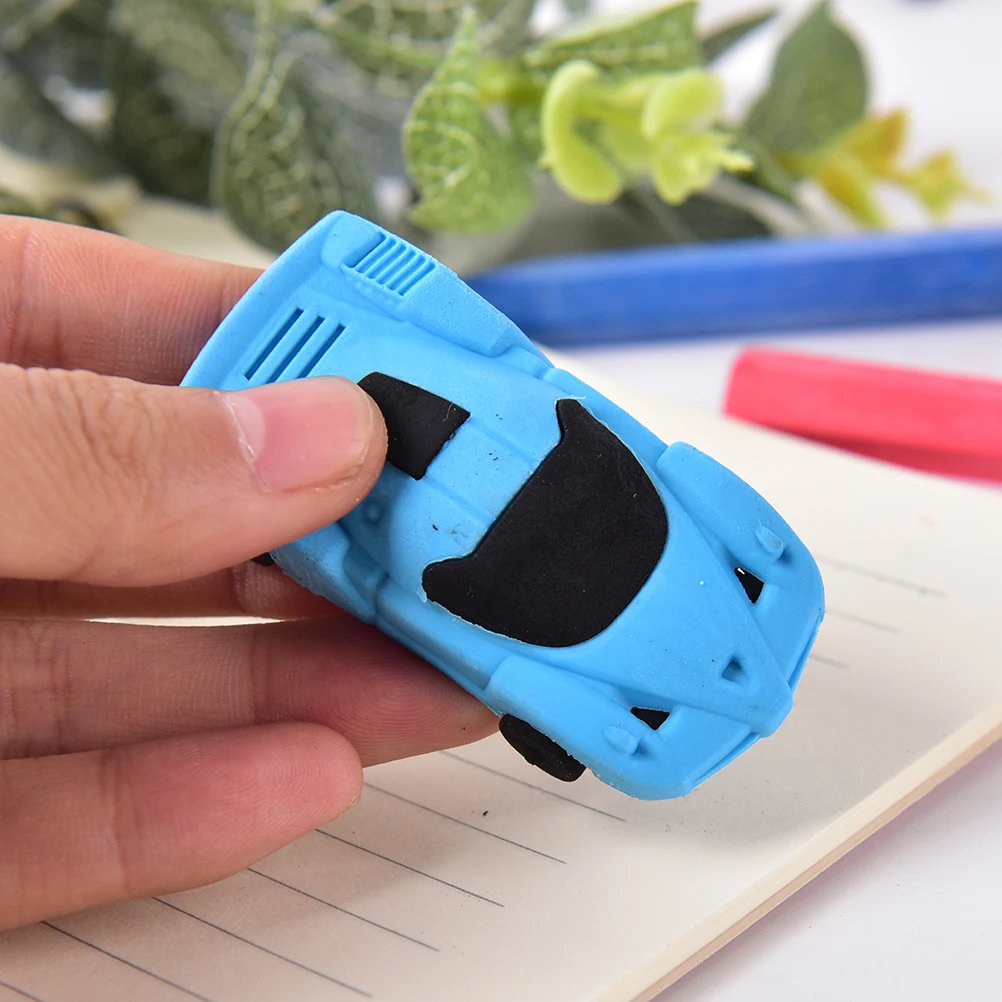 1 шт. милый автомобиль Стайлинг дизайнер студентов ластик в форме ручки Ластик канцелярские принадлежности
