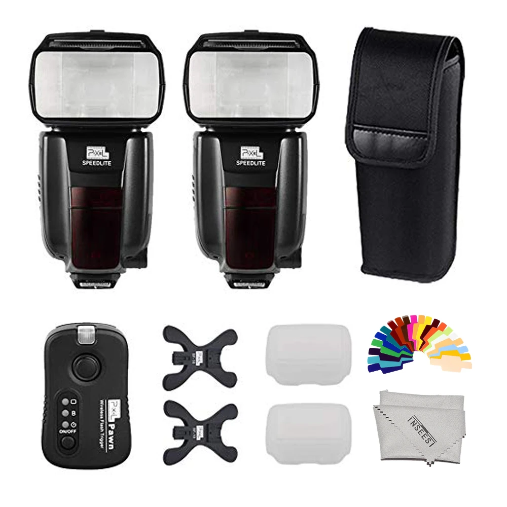 2 шт. PIXEL M8 LCD Беспроводная вспышка Speedlite + TF 362 триггера передатчик для камеры Nikon D7200