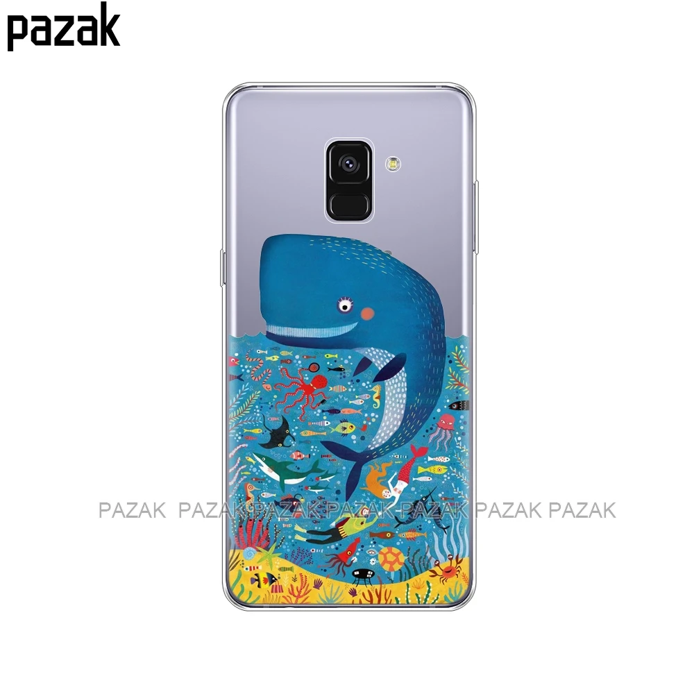 Силиконовый чехол для телефона samsung Galaxy A8 A530 A530F, силиконовый чехол для samsung A8 Plus A730 A730F, прозрачный чехол s - Цвет: 34289
