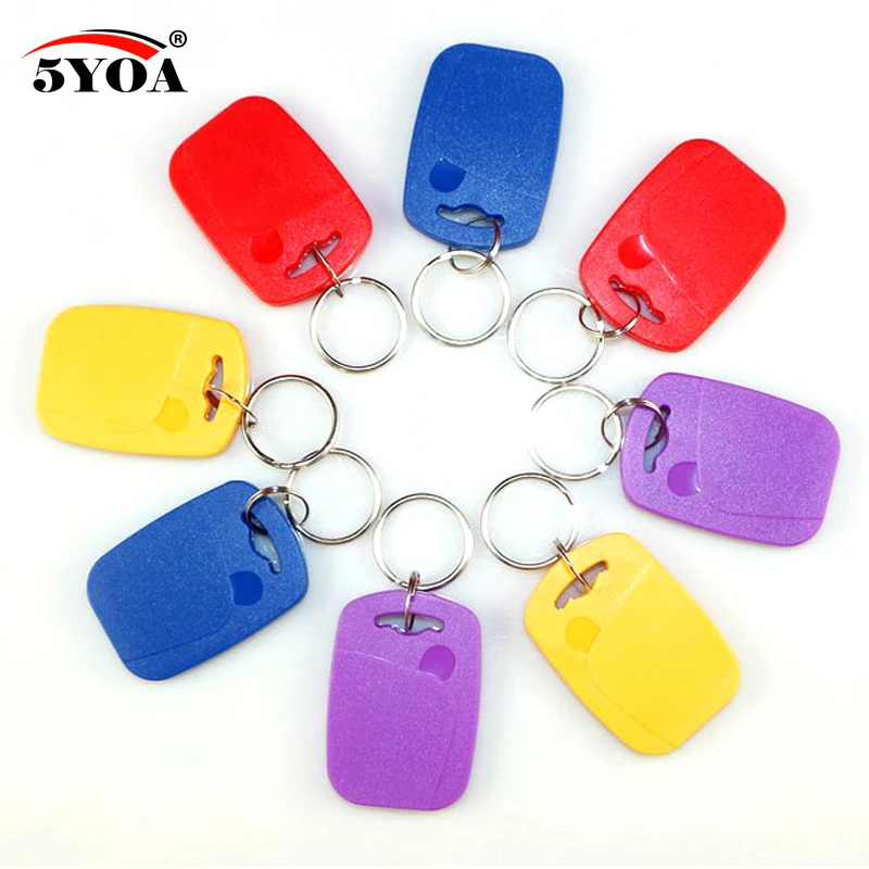 100pcs IC+ID UID Rewritable Composite Key Tags Keyfob Dual Chip Badge RFID 125KHZ T5577 EM4305+13.56MHZ Changeable Writable |