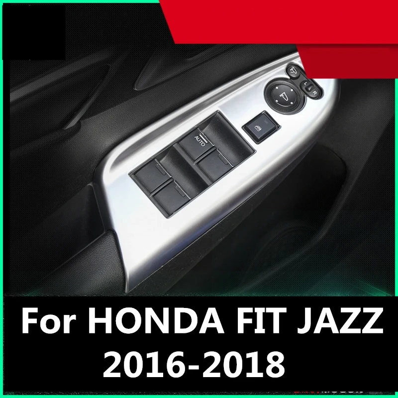 Для HONDA FIT JAZZ 2016 2018 Внутренняя дверь окно Лифт кнопка переключатель панель Крышка