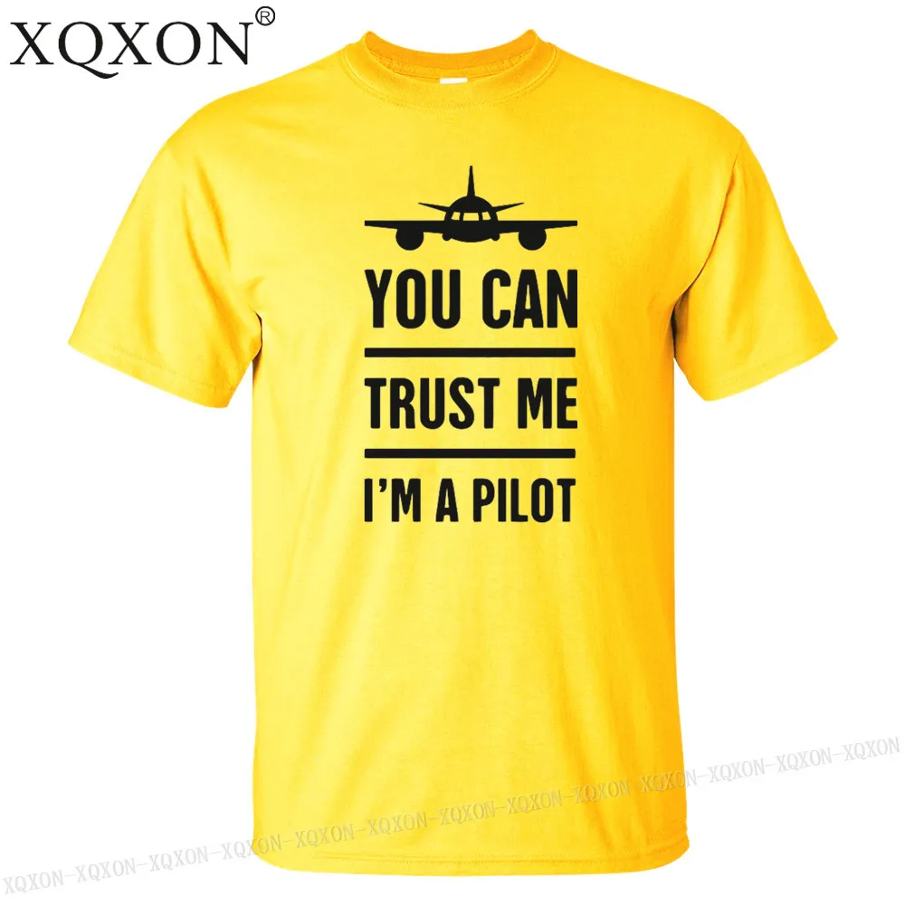 Футболка New-Trust Me I'm a Pilot дизайнерская мужская футболка с принтом хлопковая