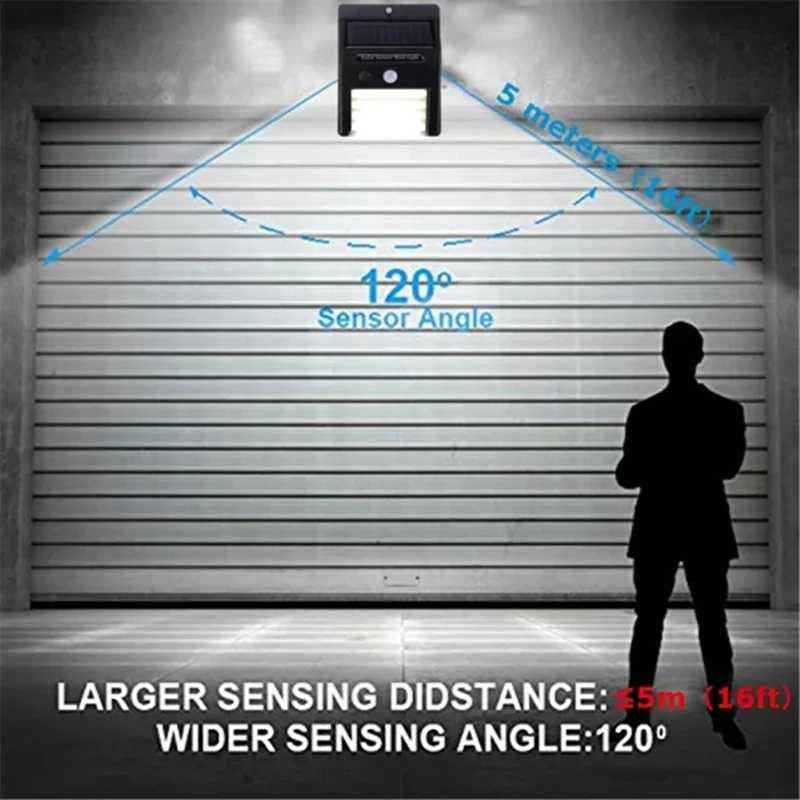 

48 LED Solar Powered Outdoor COB PIR Motion Sensor Lighting Lamp Energy Saving Waterproof Outdoor Path Yard Garden Security Lamp