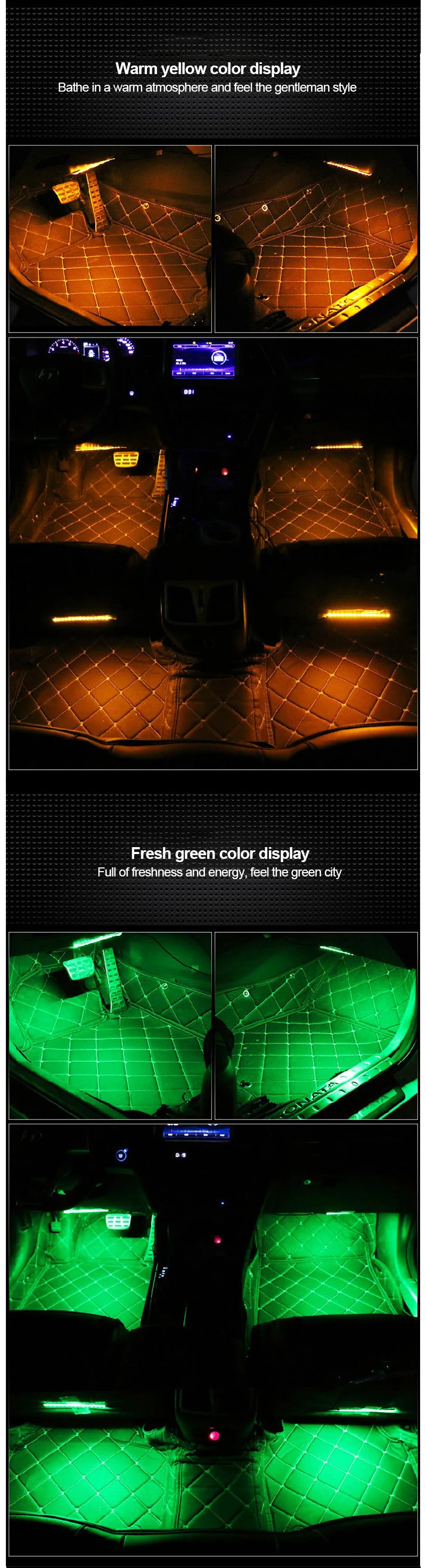 12 В светодиодный автомобильный RGB ленточный светильник Авто USB атмосферный светильник s интерьерное украшение окружающий светильник USB сигаретный светильник er дистанционное управление