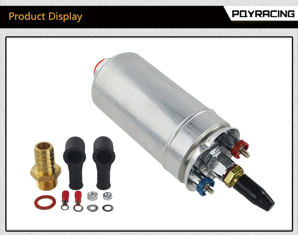 Hypertune-Top внешний 044 топливный насос 044 для OEM: 0580 254 044 Poulor 300lph топливный насос 044 HT-FPB044