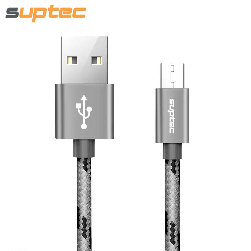 

SUPTEC Micro USB Cable, Nylon Braided Fast Charging Data Sync Mobile Phone Charger Cable for Samsung Xiaomi Huawei Android Phone