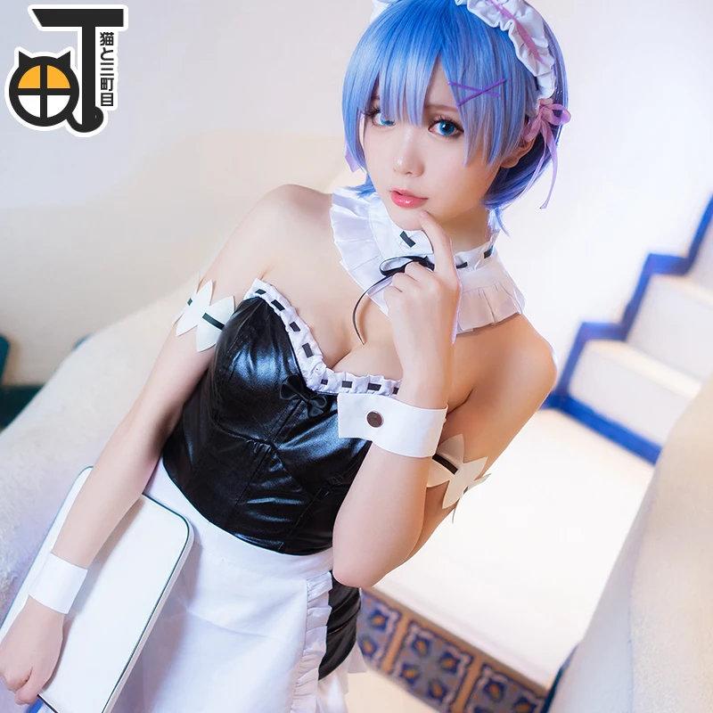 Аниме Re: жизнь в другой мир от нуля Косплэй ОЗУ Rem Cos Хэллоуин вечерние кролик