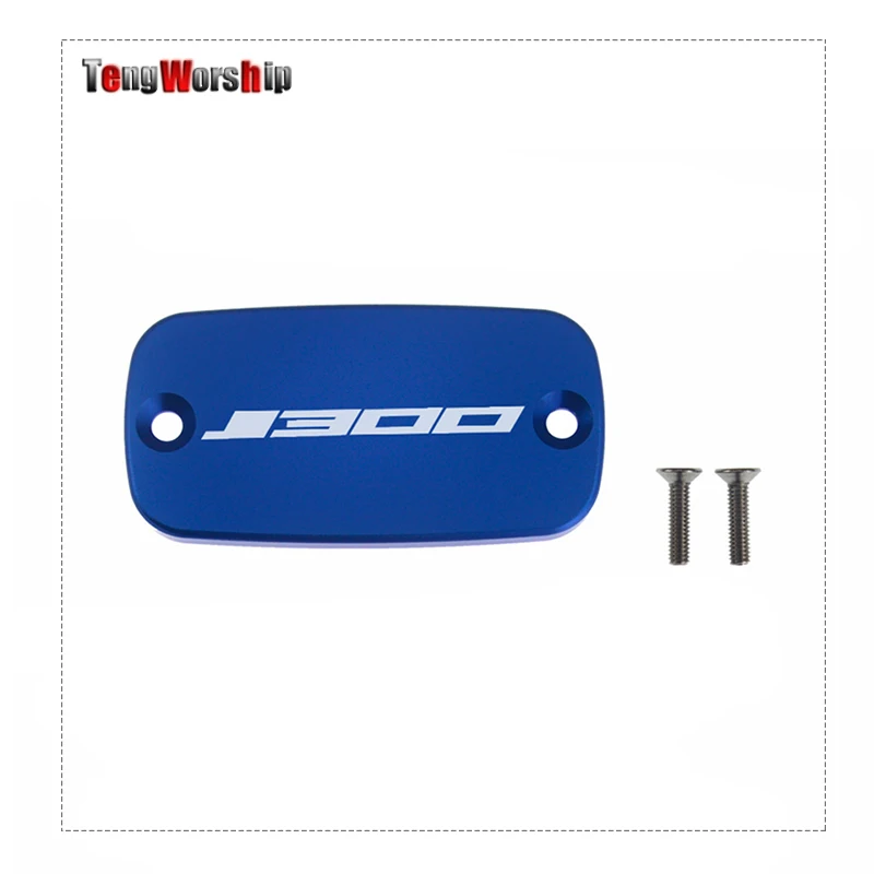TENGWORSHIP CNC Aluminum Motorcycle Brake Fluid Fuel Reservoir Tank Cover Cap FOR Kawasaki J300 2014-2019 | Автомобили и
