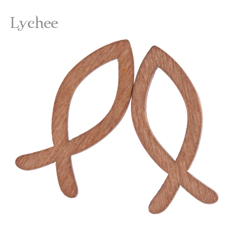 Личи жизни 18 шт./лот чистые необработанные деревянные полые рыбные промыслы