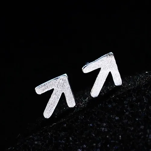 

NEW ! Real 925 Sterling Silver Jewelry For Women Cute Arrow Earring Stud Small Stud Earring For Girls Wholesale