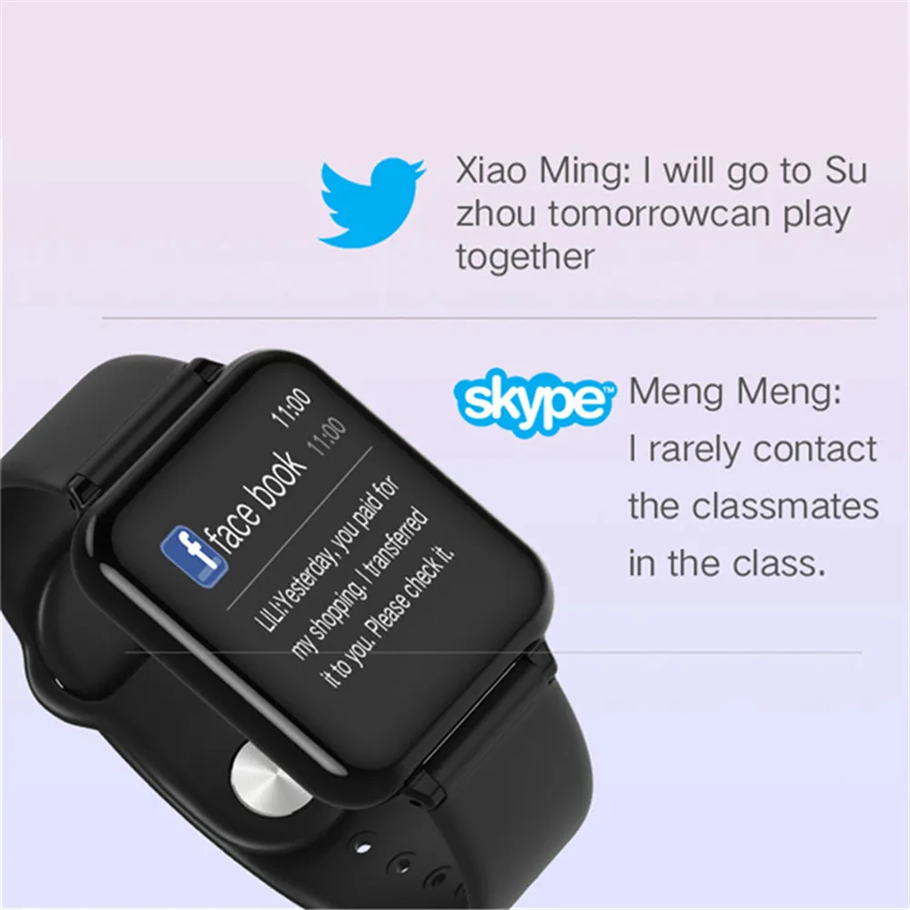 B57 умные часы водонепроницаемые спортивные для iphone телефон Smartwatch монитор