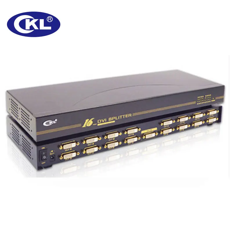 CKL-916E Factory price 16 Port DVI Splitter 1 x 16 DVI Splitter Box