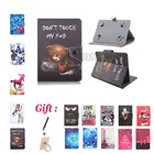 Универсальный 7-дюймовый чехол-подставка из искусственной кожи с мультяшным принтом для Huawei MediaPad 7 Youth S7-701 S7-701U 7 дюймов планшет + подарки