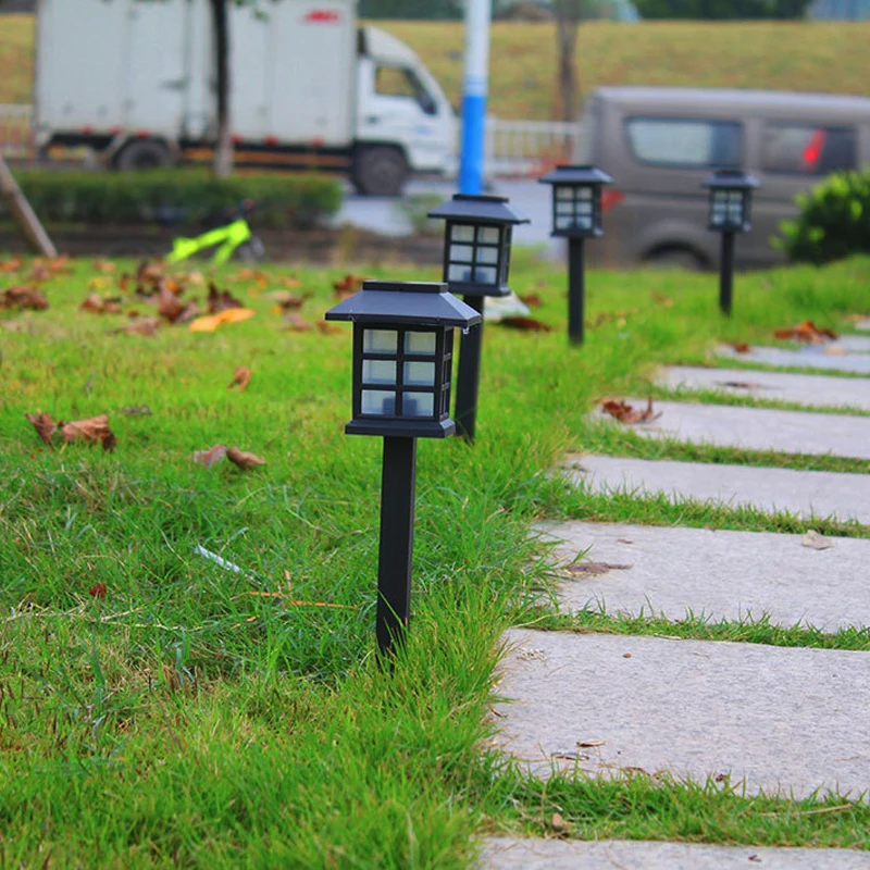 2 шт./лот уличных фонарей на солнечных батареях газон лампы Открытый сад