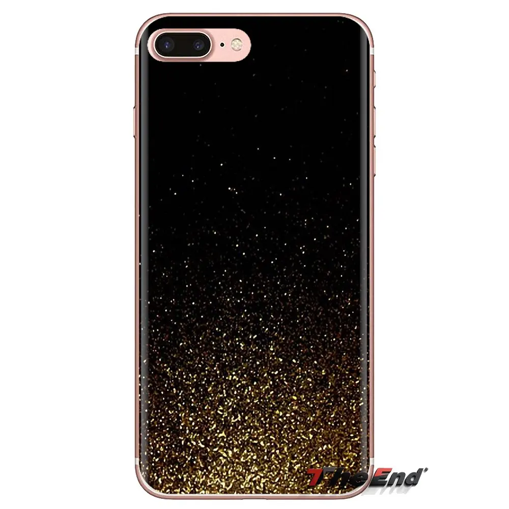 Прозрачный корпус из ТПУ розового золота сверкающие блестки шеврон для iPod Touch Apple