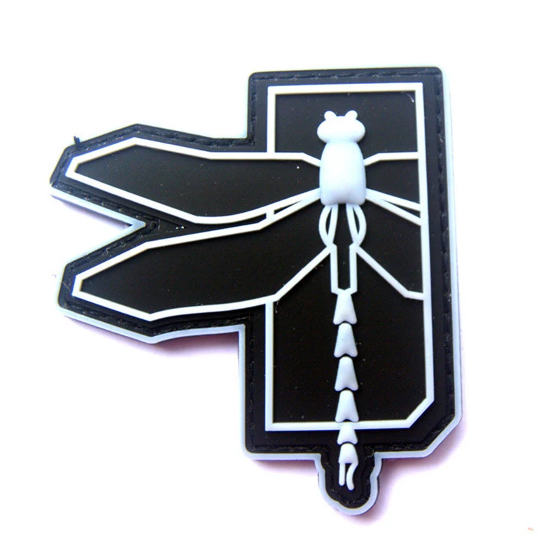 Стрекоза логотип Военная Тактическая Мораль 3D ПВХ патч значки Резиновый