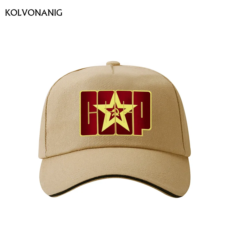 KOLVONANIG, новинка, CCCP, СССР, Россия,, стильная бейсболка с принтом, для мужчин и женщин, унисекс, высокое качество, кепки, шапки