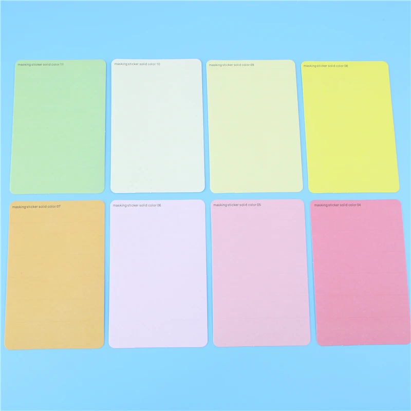 Однотонные Маскировочные Стикеры 27 шт. бумажная лента для скрапбукинга дневника