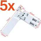 5 шт. металлический алюминиевый RC лодка руль 75 мм 95 мм длинный с Всасыванием Воды вход для дистанционного управления модельные части CNC