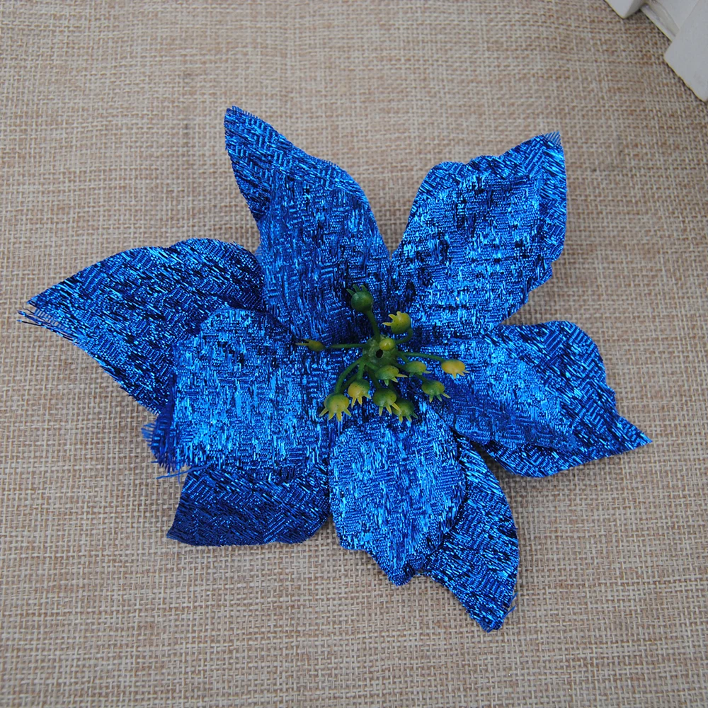 10 шт. пластиковые блестящие цветы 15 см|glitter flowers|wedding artificial flowersflower head |