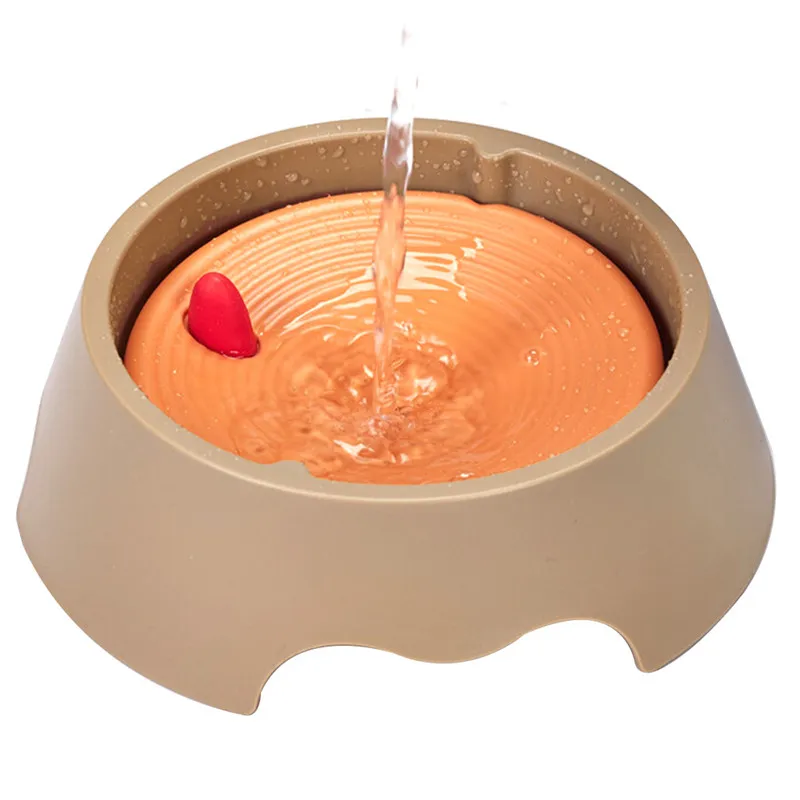 2 в 1 медленной подачи собака Еда миски воды Bowl блюда для щенка маленький большой