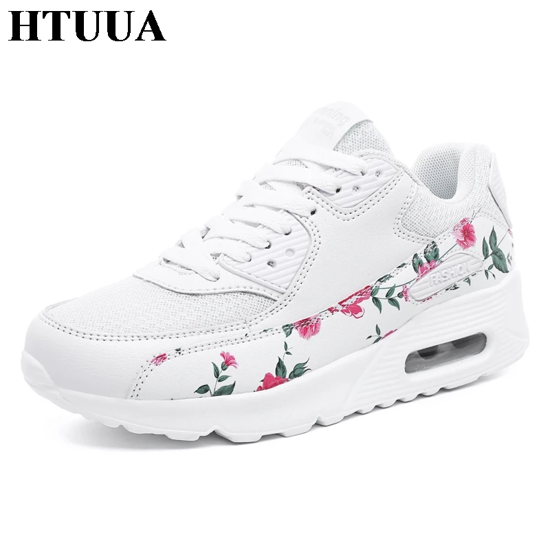 HTUUA/Новинка 2019 года сезон осень кроссовки на массивной платформе с цветочным