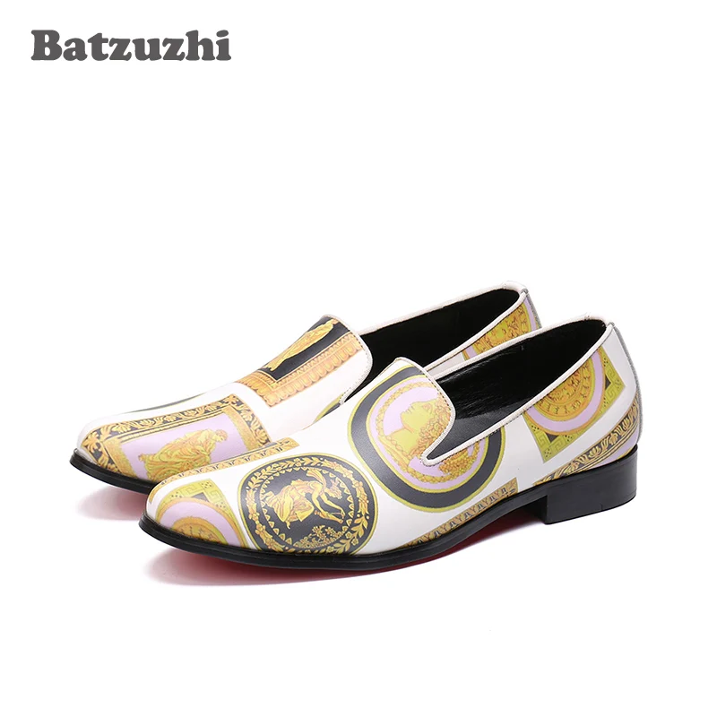 Batzuzhi модная мужская и женская обувь класса люкс с волнообразным краем zapatos de hombre