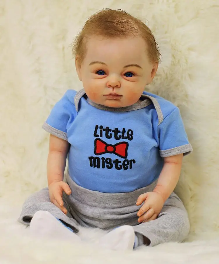 

NEW 54 cm Reborn Baby Dolls cloth Body Silicone 20'' Lifelike Babies Doll Toy For children Realistic Boneca Reborn Menino Gifts