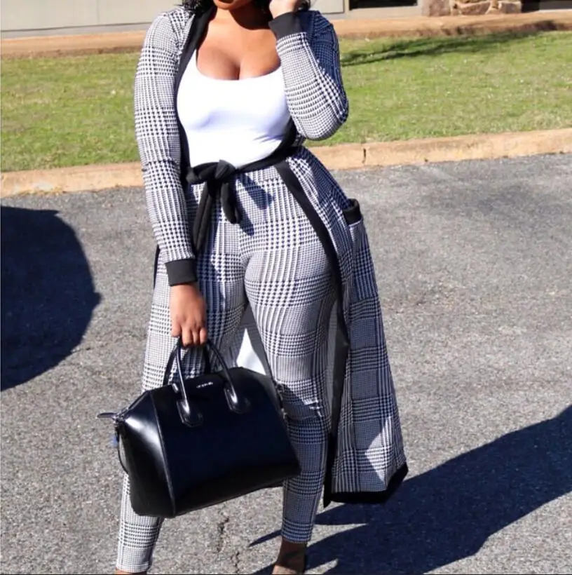 Женский комплект из 3 предметов укороченный топ и брюки-карандаш пиджак