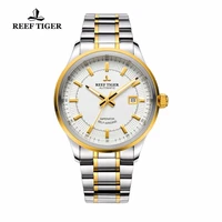 reef tigerrt watch business designer watches for mens automatic dress watch with date steelyellow gold super luminous rga8015