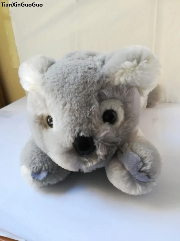 

about 45cm cartoon gray koala plush toy lovely prone koala soft doll throw pillow birthday gift b2722