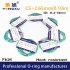 2 шт.лот зеленыйFKMуплотнительные кольца из фторированной резины уплотнения CS2.65mm ID41.242,543,74546.247.548.750*2,65 мм уплотнительные кольца уплотнение шайба