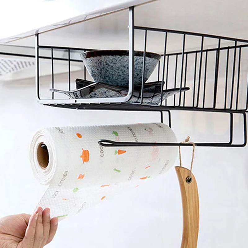 

Multipurpose Storage Organizer Holder Towel Hanger Seasoning Storage Rack Cabinet Hanger Kitchen Office Books Organizer Shelf