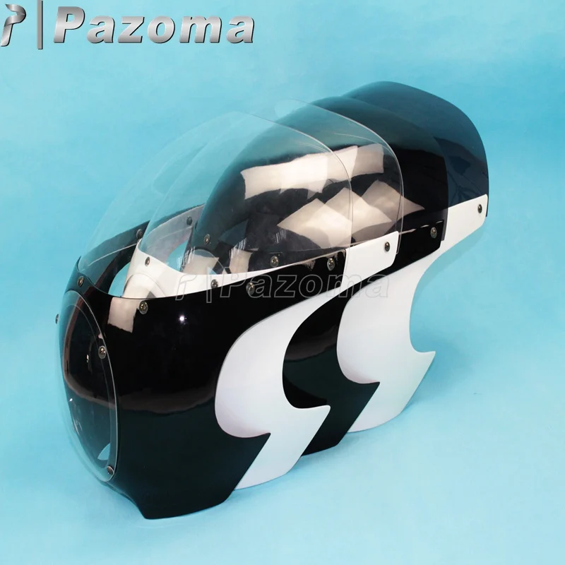 Пластиковый ветровой экран Pazoma для Кафе Racer Style Racing Viper 5-3/4 &quot ветрозащитные