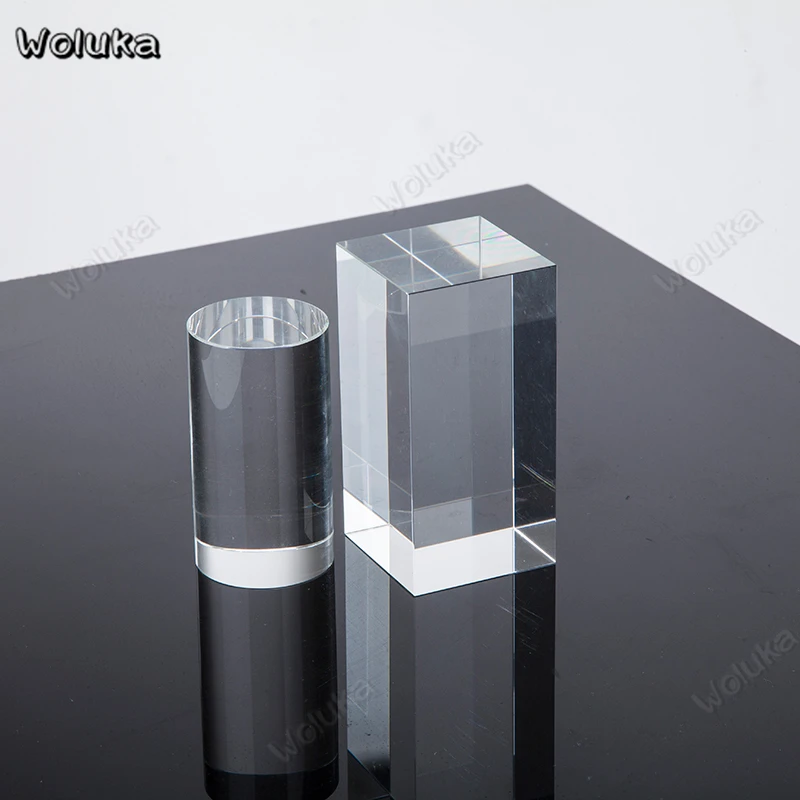 Акриловая колонна cuboid 5X5X10CM фото прозрачная длинная квадратная опоры для