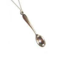 crown mini tea spoon necklace pendants vintage designer peace sig maple leaves heart mushrooms choker royal alice snuff gift